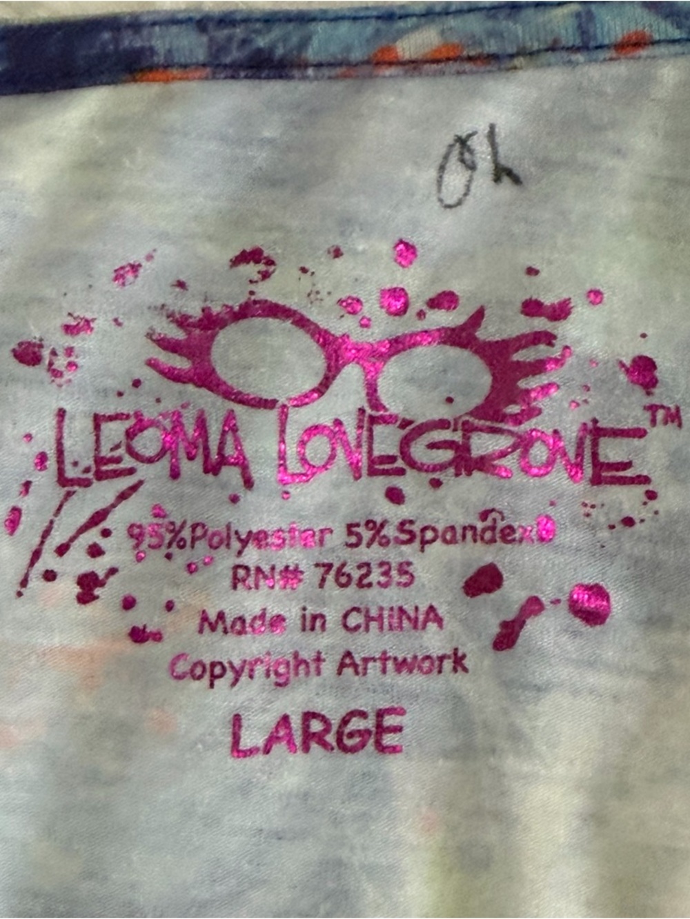 LEOMA LOVEGROVE Womens Artsy Ocean Tunic Top Size Large Vacation Beach - Picture 3 of 8
